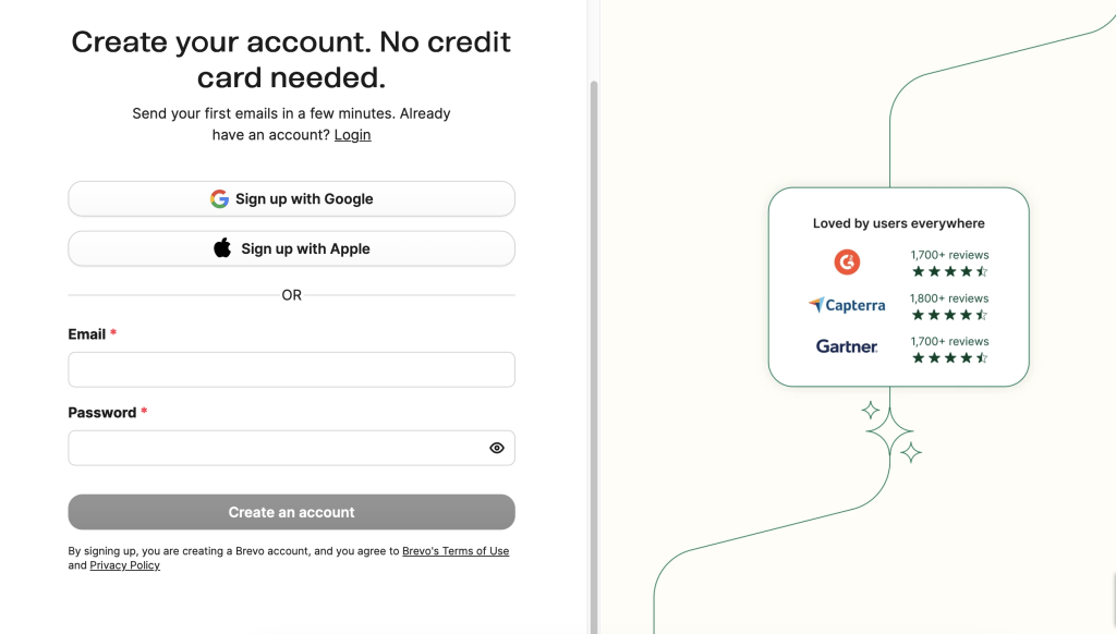 log in brevo