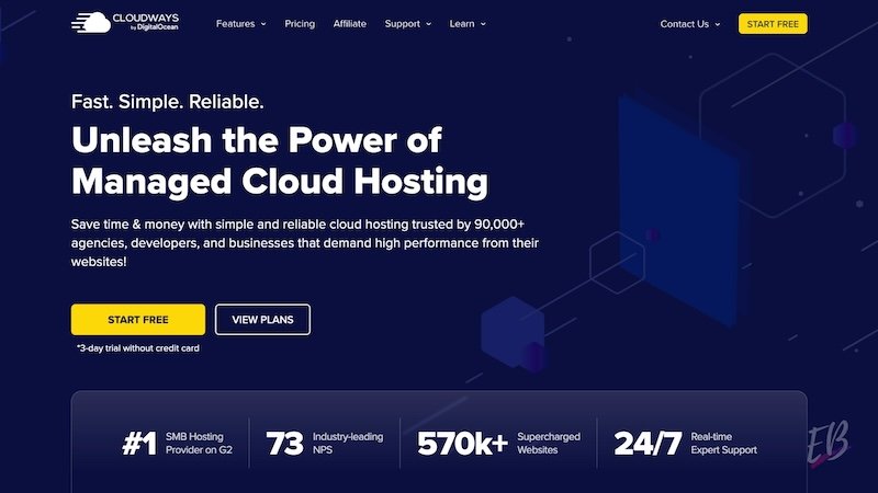 Cloudways homepage Cloudways homepage