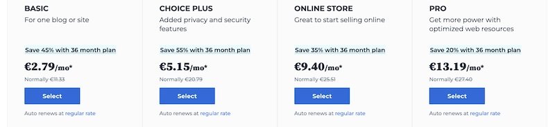 piani bluehost