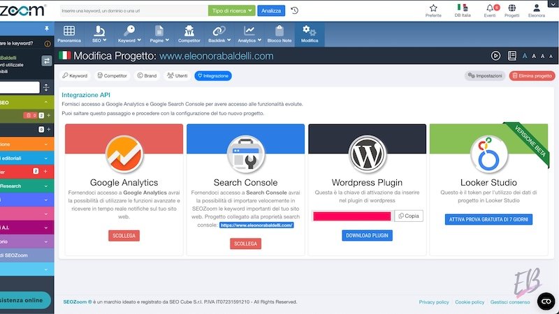 Integrazione SEOZoom con prodotti Google Integrazione SEOZoom con prodotti Google