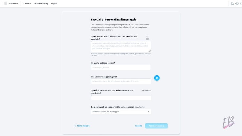 AI campaign generator personalizzazione