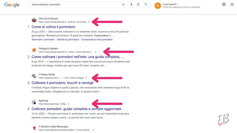URL serp google URL serp google