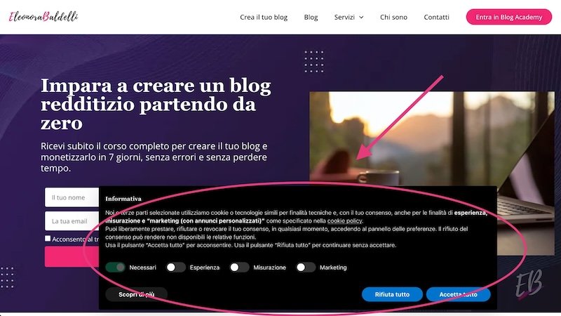Informativa privacy e cookie