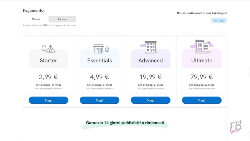 Piani di pagamento iubenda
